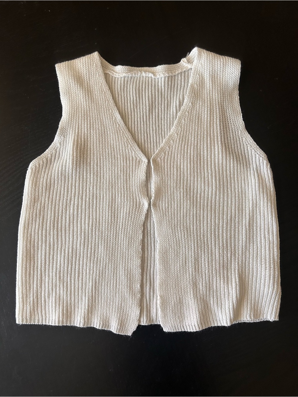 Knit V-Neck Sleeveless Vest